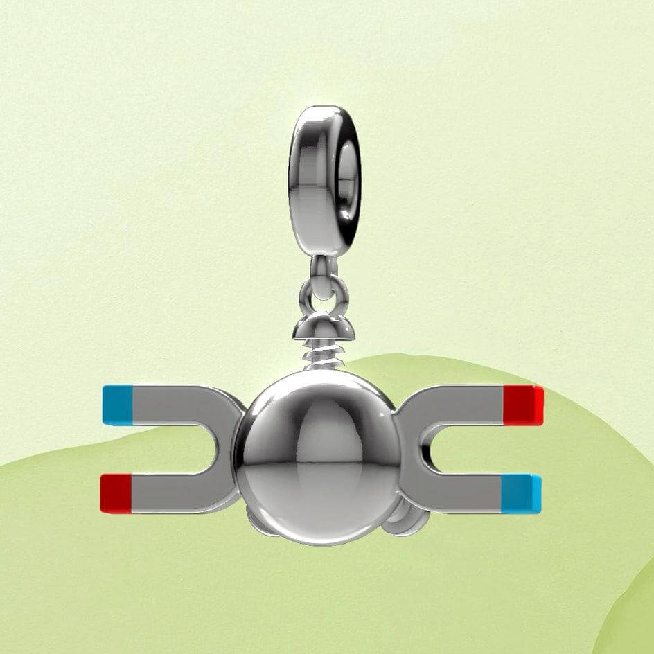 Magnezone Pokemon Pandora Fit Charm Necklace, 925 Sterling Silver - Trendolla Jewelry