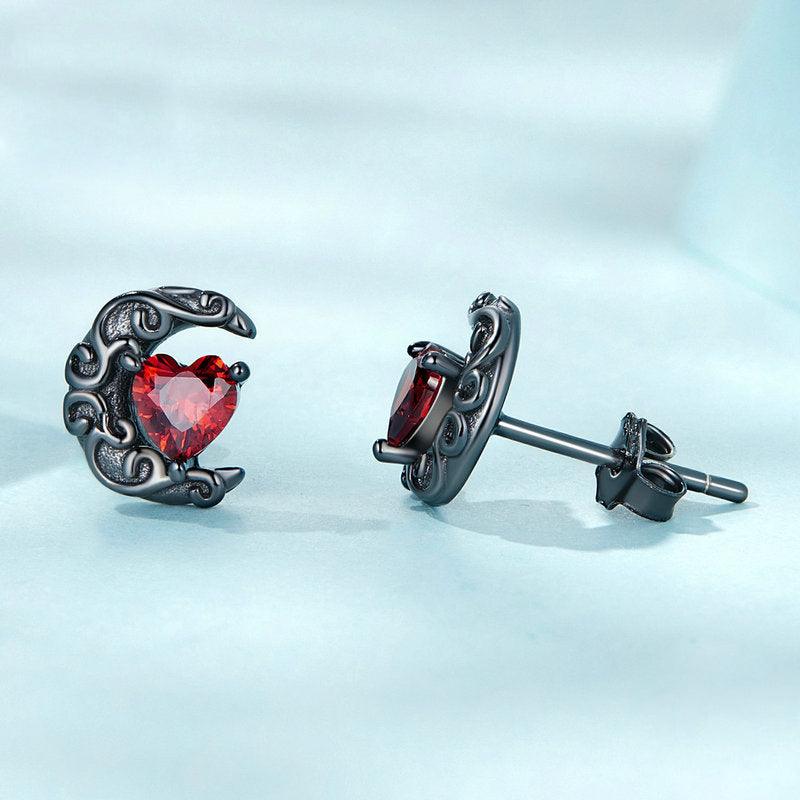 Trendolla Heart of the Night Earrings - Trendolla Jewelry